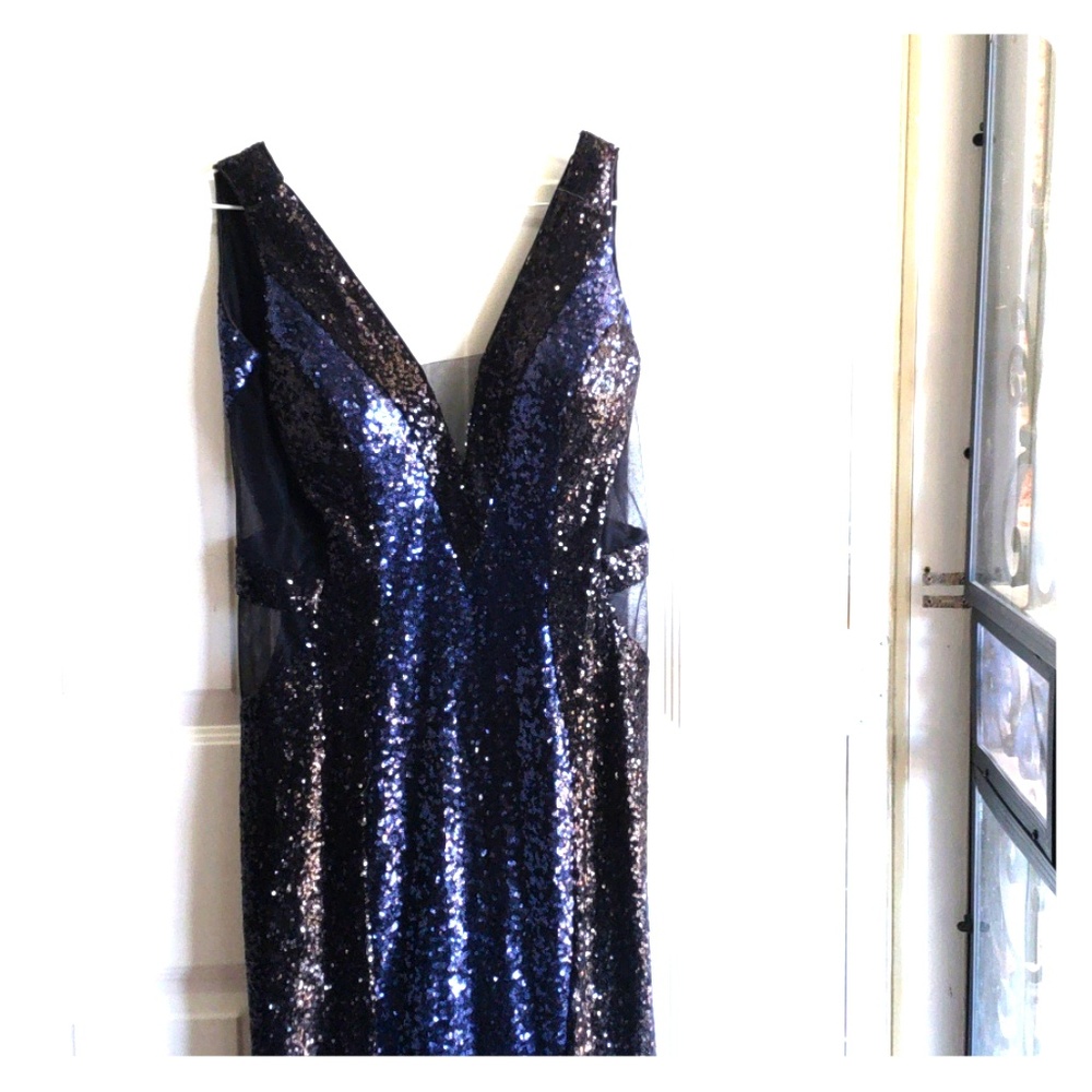 Sequin evening gown
